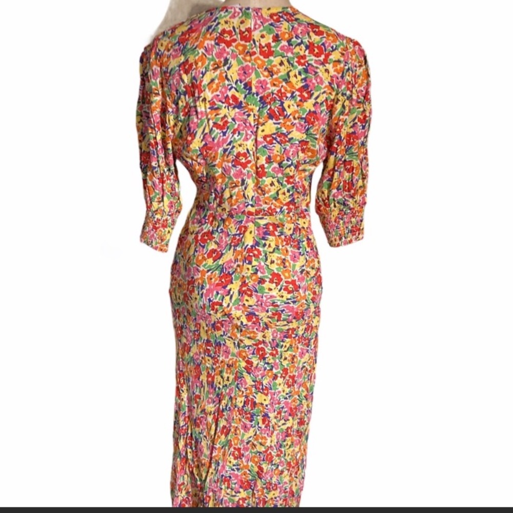 Rixo Floral Puff Sleeve Dress - Picture 12 of 13